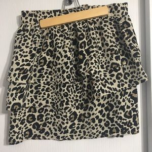 Cheetah / Leopard Print Mini Skirt